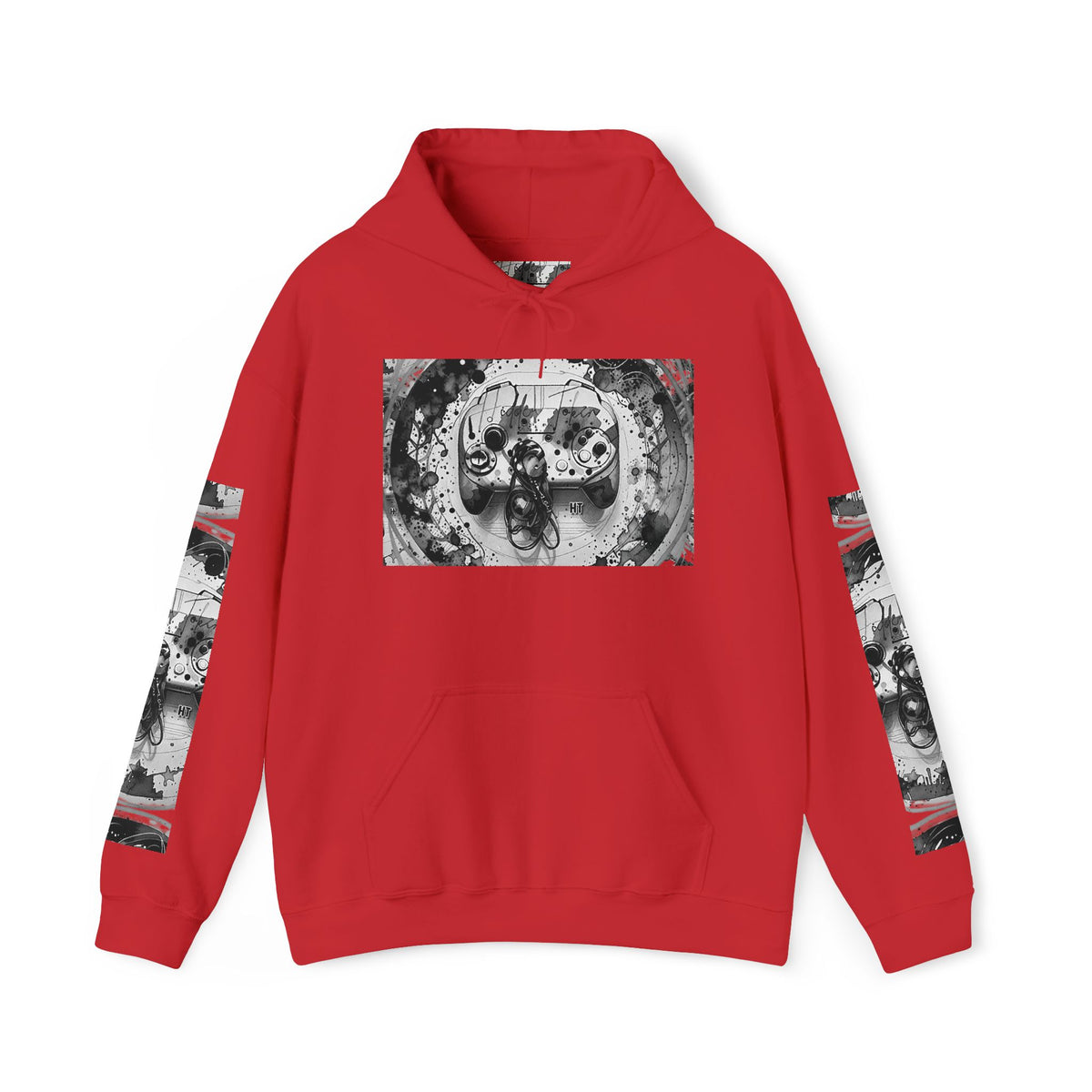 Hidden Token Skull Mandala Hoodie — Gothic Black & White Graphic Pullover