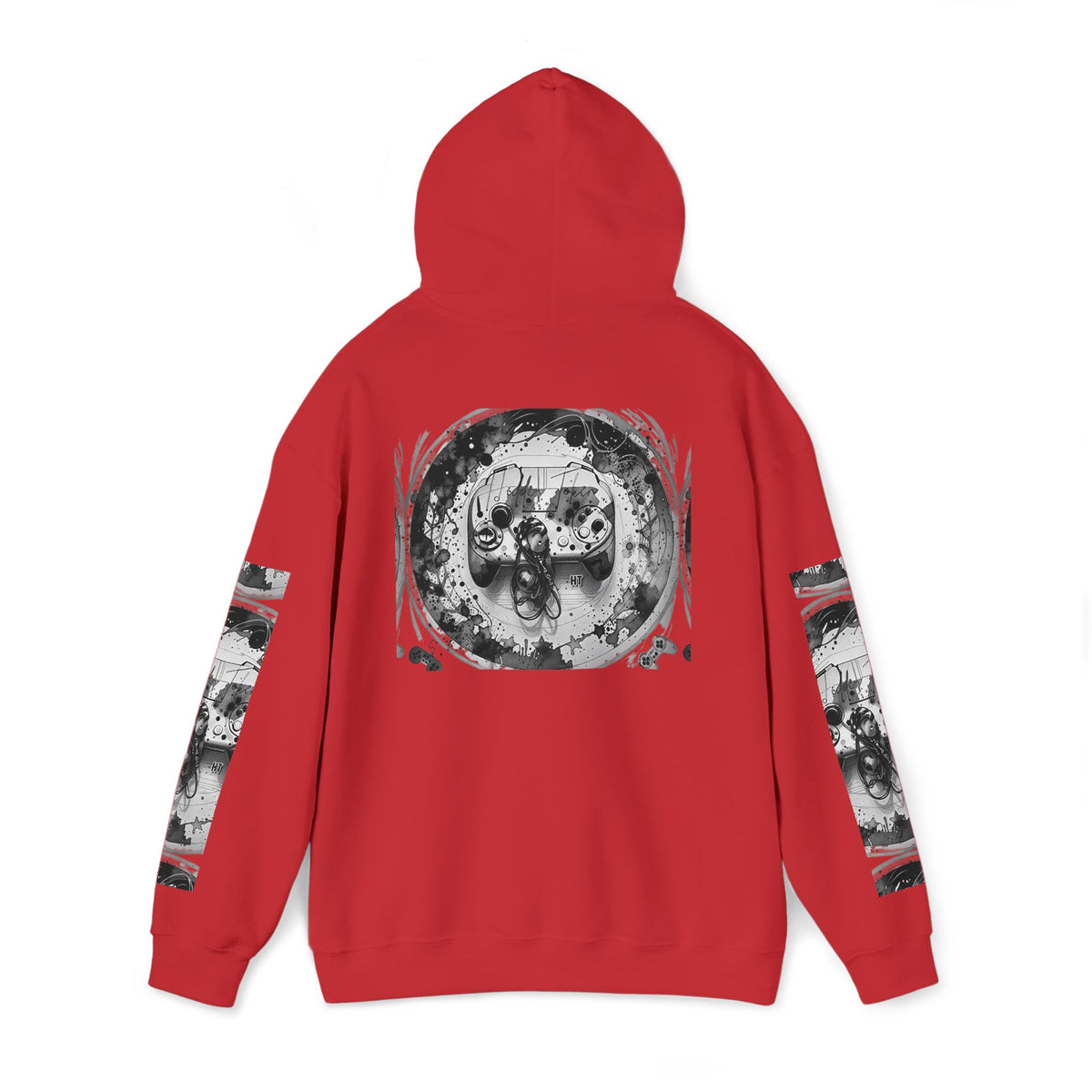 Hidden Token Skull Mandala Hoodie — Gothic Black & White Graphic Pullover