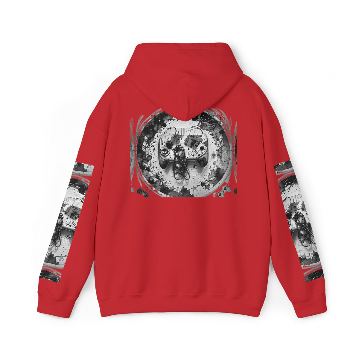 Hidden Token Skull Mandala Hoodie — Gothic Black & White Graphic Pullover
