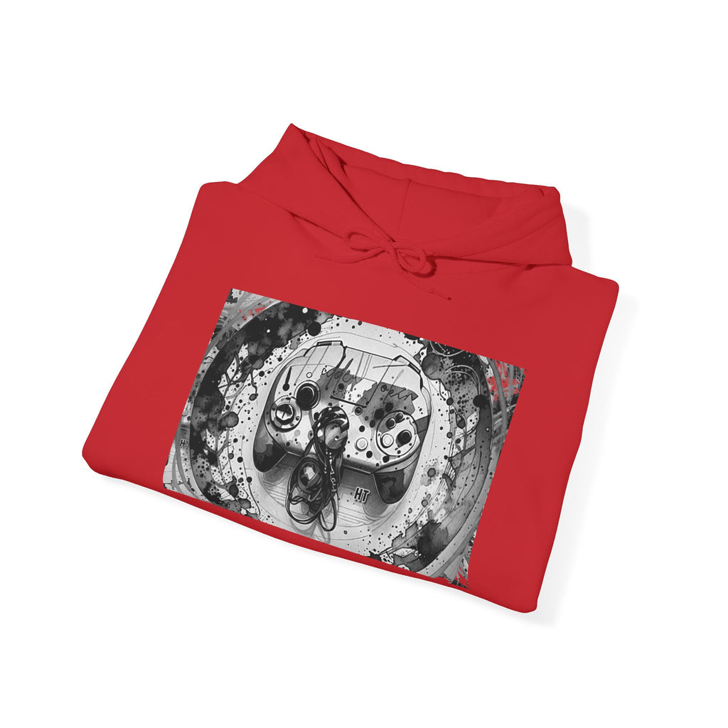 Hidden Token Skull Mandala Hoodie — Gothic Black & White Graphic Pullover